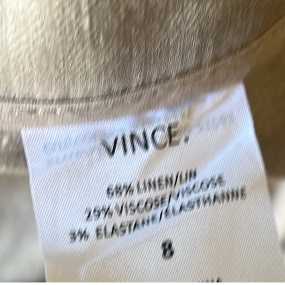 VINCE Linen Blend Cargo Jogger Women's Pant Size 8 - Picture 4 of 8